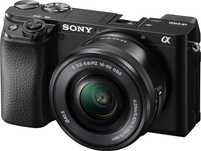 Aparat bezlusterkowy SONY Alpha A6100LB + Obiektyw.SDXC 128gb GRATIS