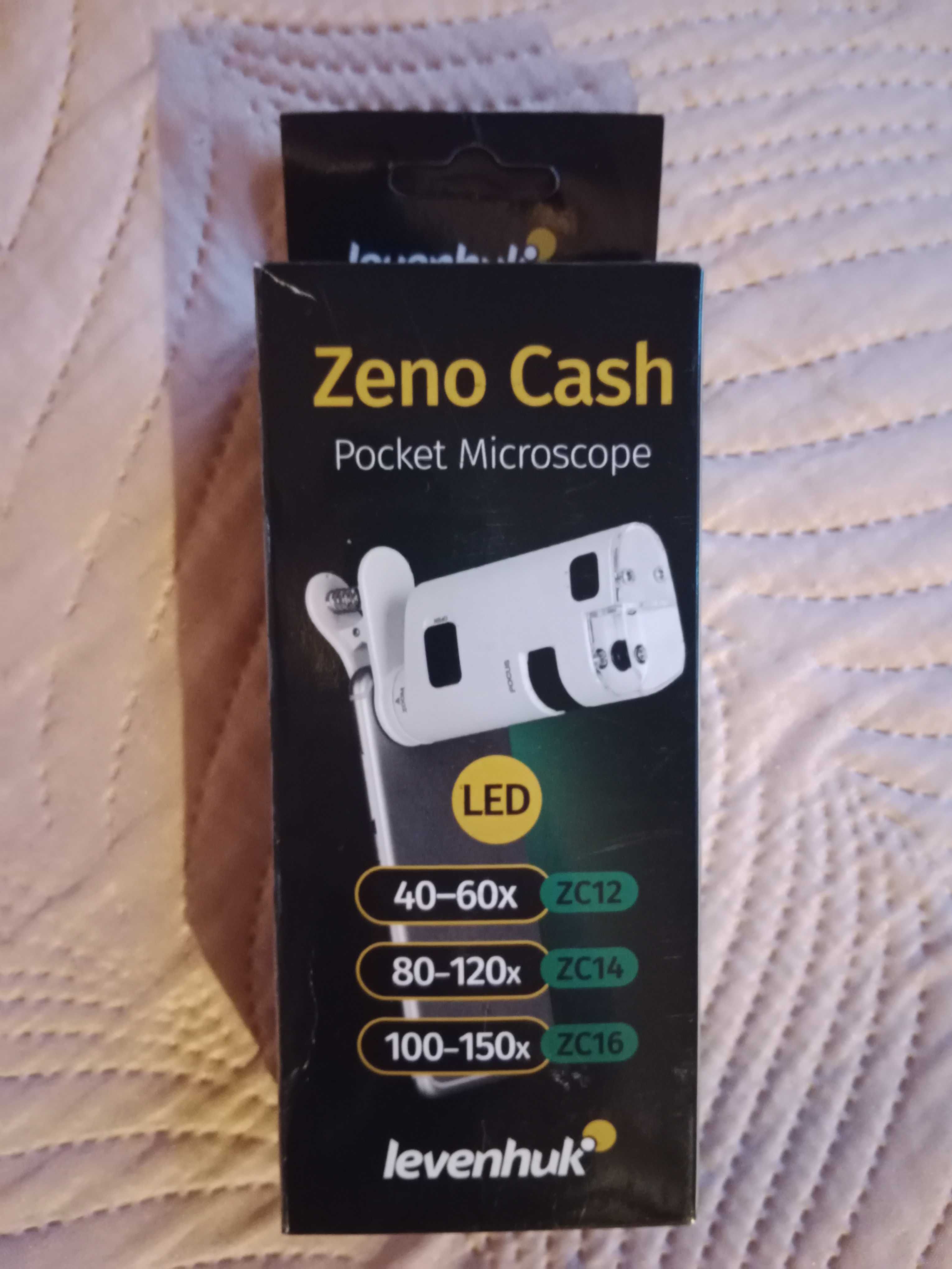Mikroskop kieszonkowy Levenhuk Zeno Cash ZC16 - biały