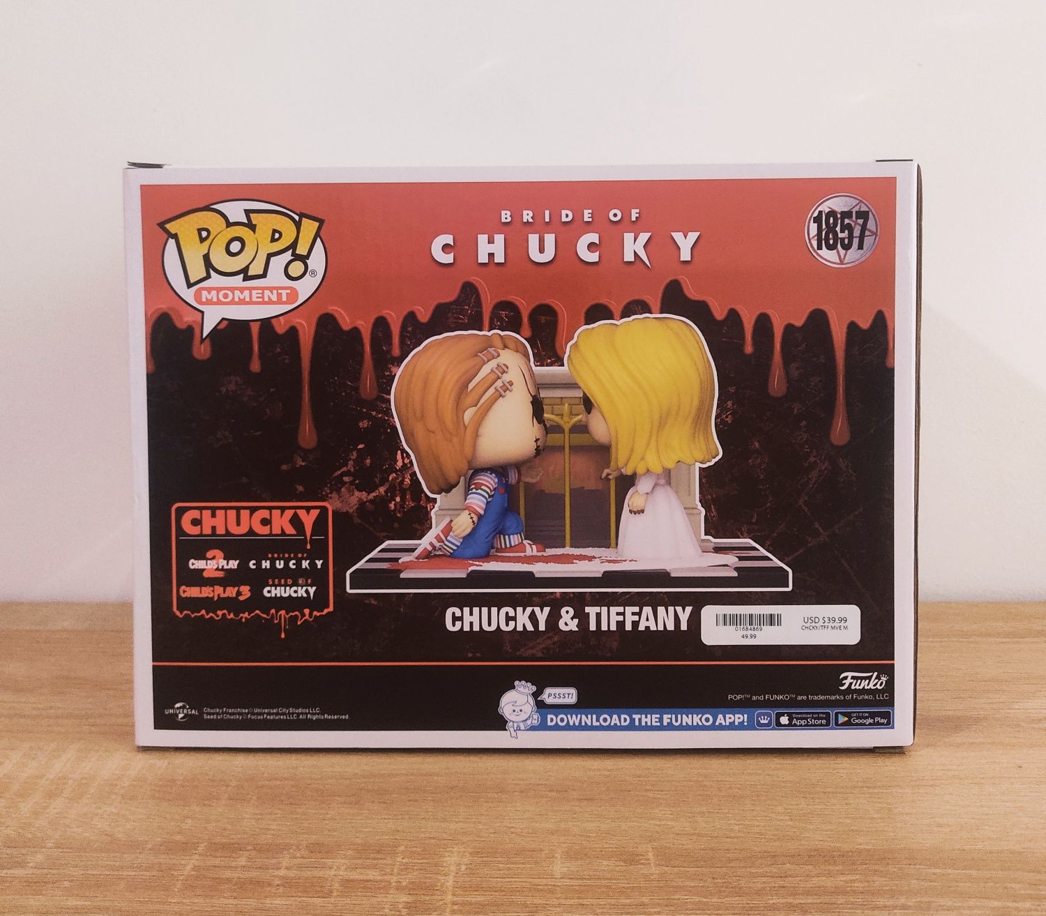 Funko Pop * Chucky & Tiffany #1857 Bride of Chucky ! Pop Moment