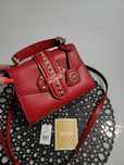 Michael Kors bleecker Xs Nowa torebka red czerwona skóra ćwieki złote