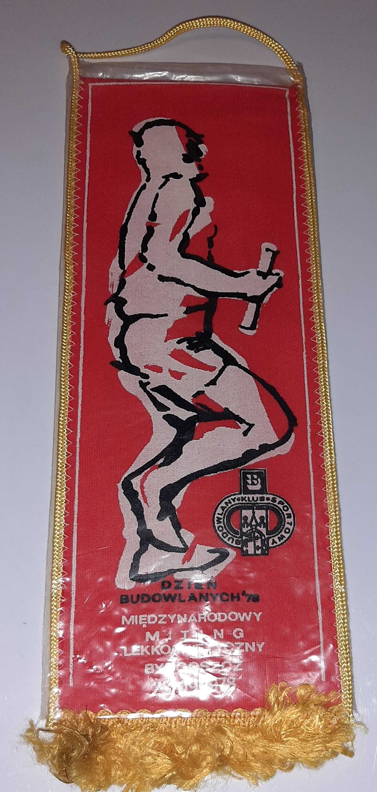 Proporczyk BKS Bydgoszcz Budowlany Klub Sportowy Miting 1978