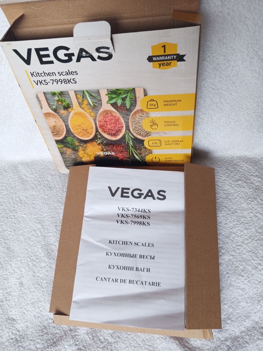 НОВЫЕ! Весы кухонные электронные Vegas VKS-7998KS