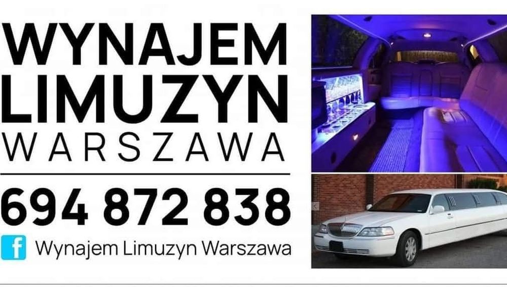 Limuzyna do Wynajęcia. Wynajem Limuzyn Warszawa. Rent a Limo. Stretch