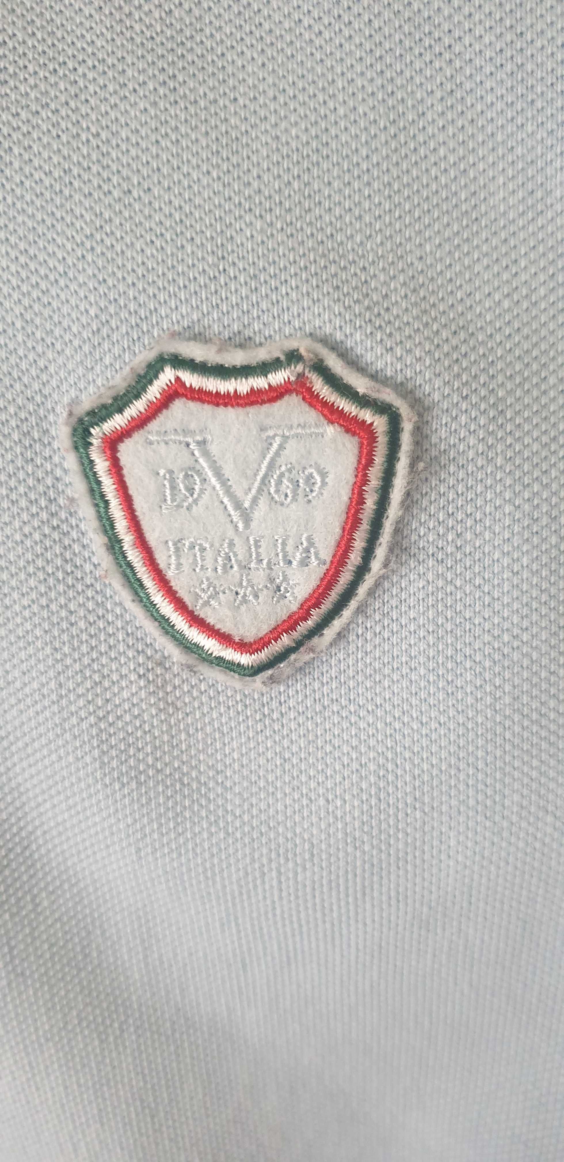 Koszulka polo meska błękit