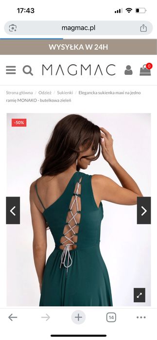 Sukienka butelkowa zielen rozmiar 38