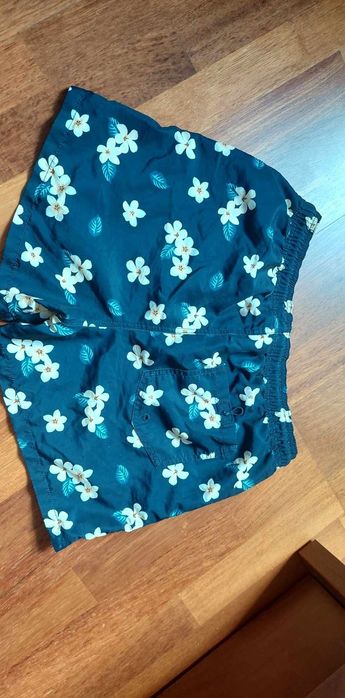 Kąpielówki granatowe w kwiaty Jack&Jones L