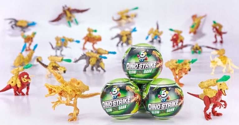 ZURU DINO STRIKE świecący DINOZAUR niespodzianka