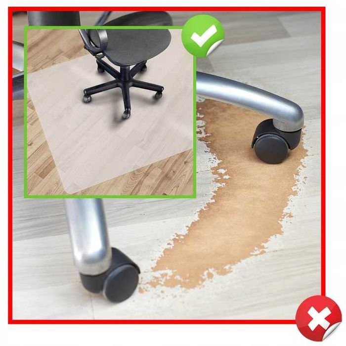 MATA OCHRONNA PODKŁADKA POD KRZESŁO fotel biurowy kwiat Różne rozmiary