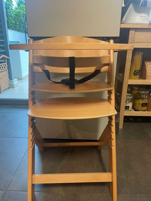 Cadeira título - Kinderkraft ENOCK Cadeira alta bebé de madeira