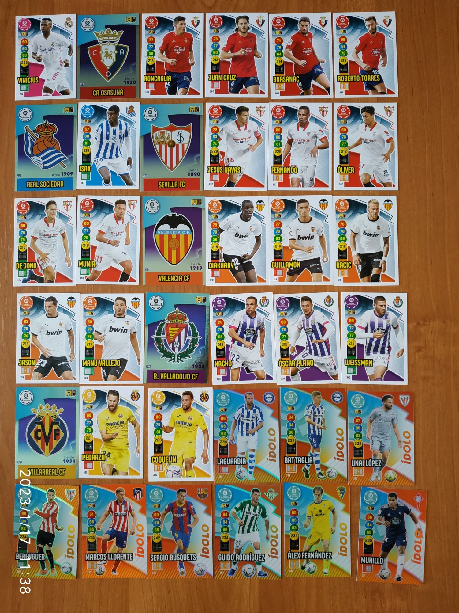 Panini La Liga Santander 2020-21 - Album plus 225 kart (Modric, Pedri)