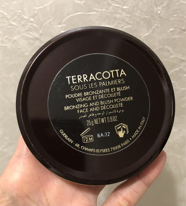 Пудра бронзер, румяна Guerlain Terracotta Sous la Palmiers.