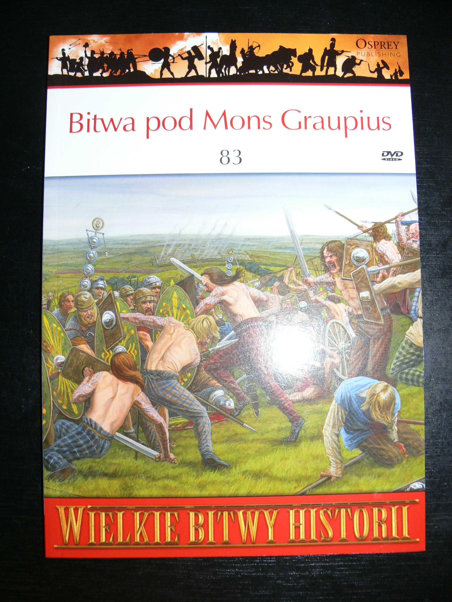 Wielkie bitwy historii Bitwa pod Mons Graupius książka plus Film DVD