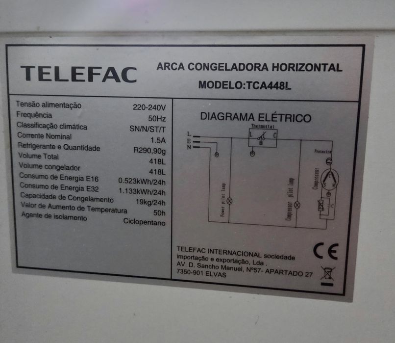 Arcar horizontal cogeladora