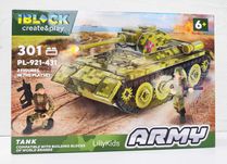Конструктор IBlock PL-921-431 Армія Танк на гусеницях, 301 дет,2 фігур
