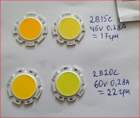 Потужний лінзований LED COB світлодіод 50w 60W 70W 6000K 12B10C 1.8A