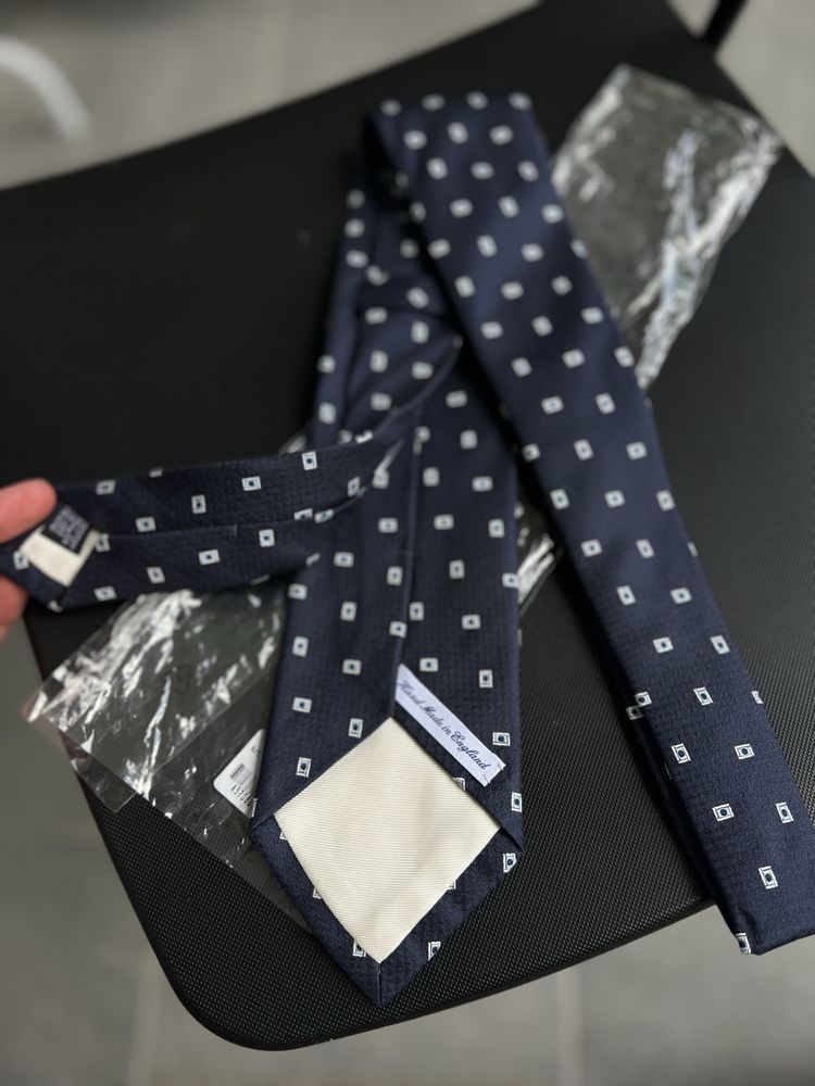Anderson & Sheppard luxury silk tie made in England krawat new drakes