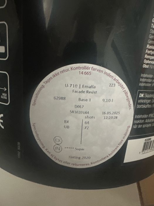 Flugger facade resist, farba do elewacji biala+ grunt