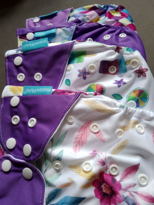 4  pieluszki  wielorazowe kieszonki Happy Flute one size