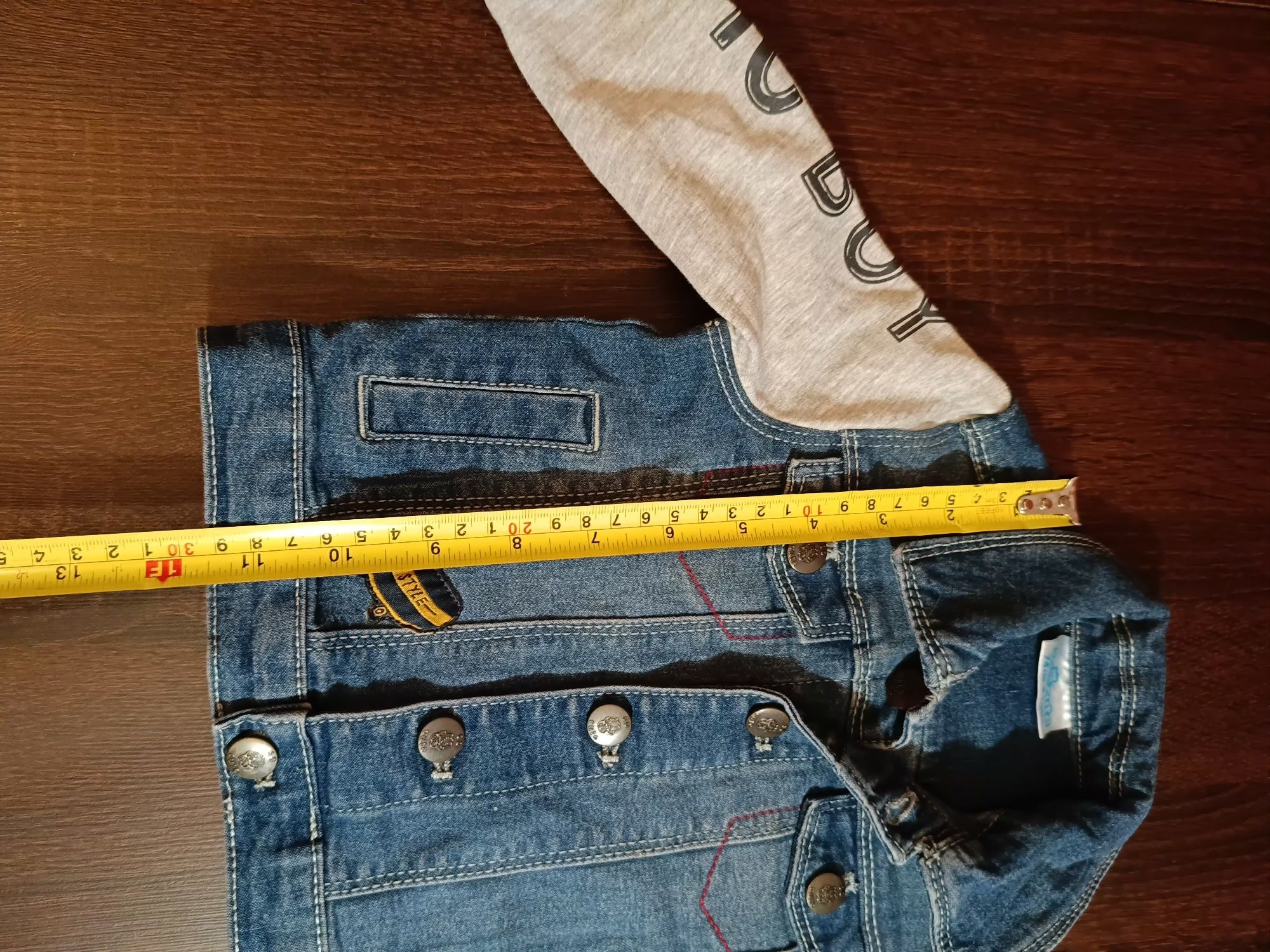 Kurtka jeansowa chłopięca 74