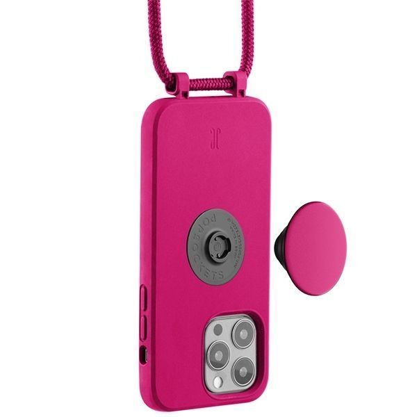 Etui Just Elegance PopGrip do iPhone 13 Pro - Różowy