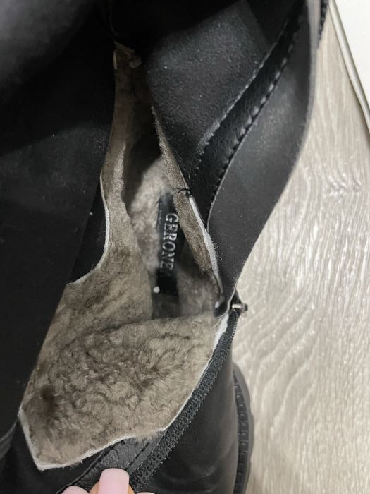 Зимові шкіряні сапоги