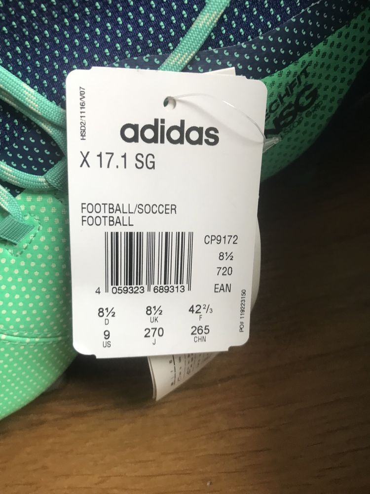 Korki adidas x 17.1 SG rozmiar 42,5