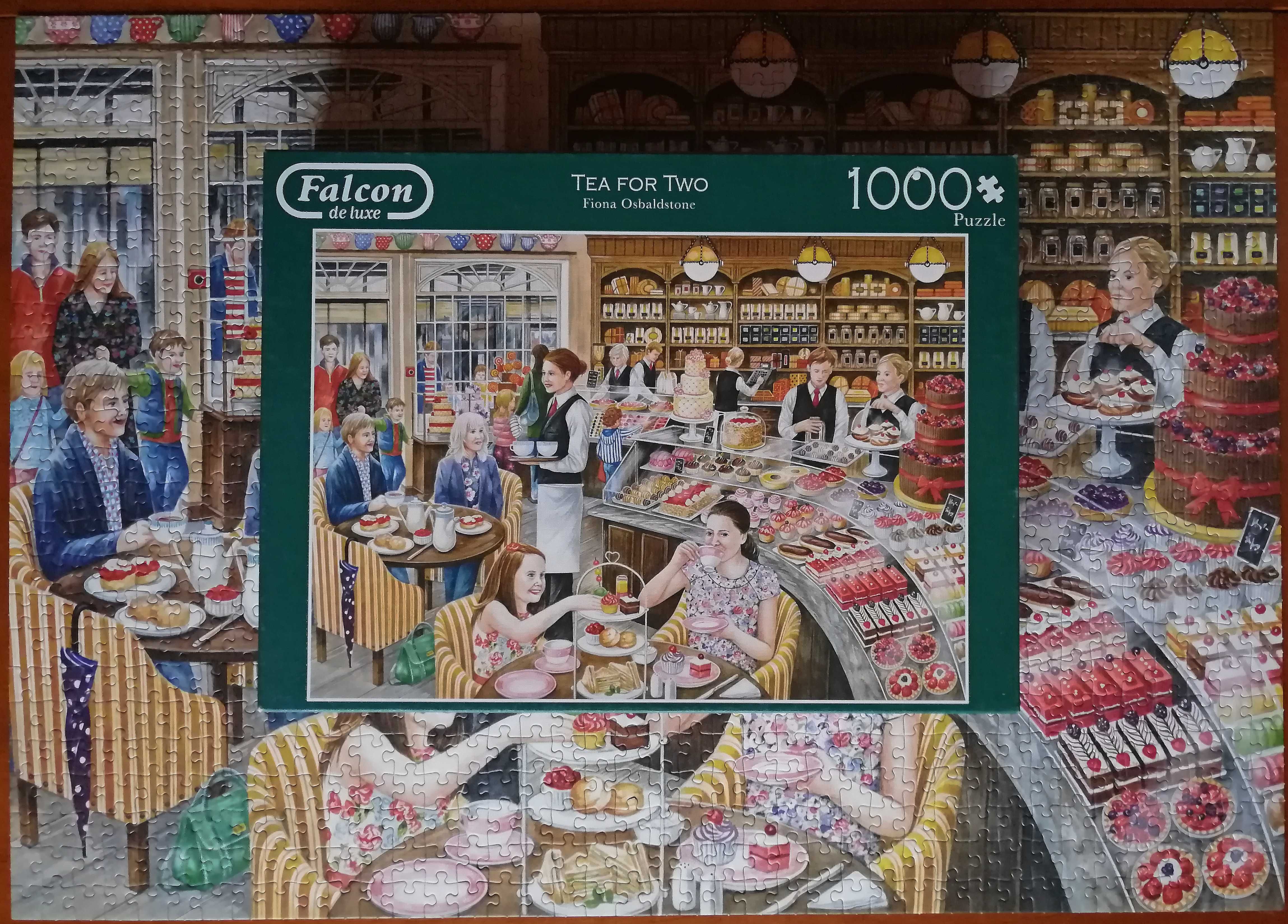 Puzzle FALCONE 1000 - Tea for Two (Fiona Osbaldstone) kompletne