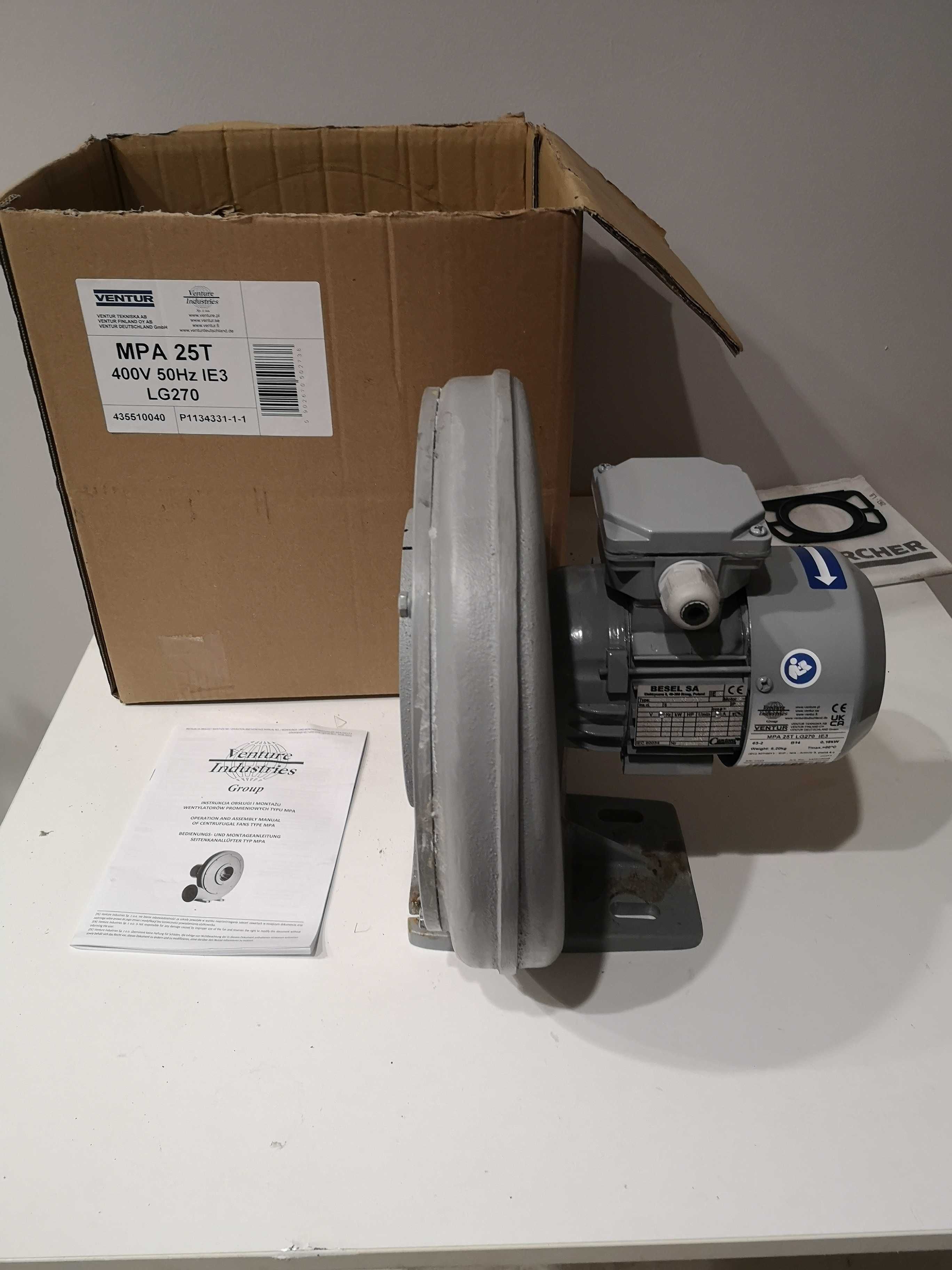 Wentylator promieniowy MPA 25T