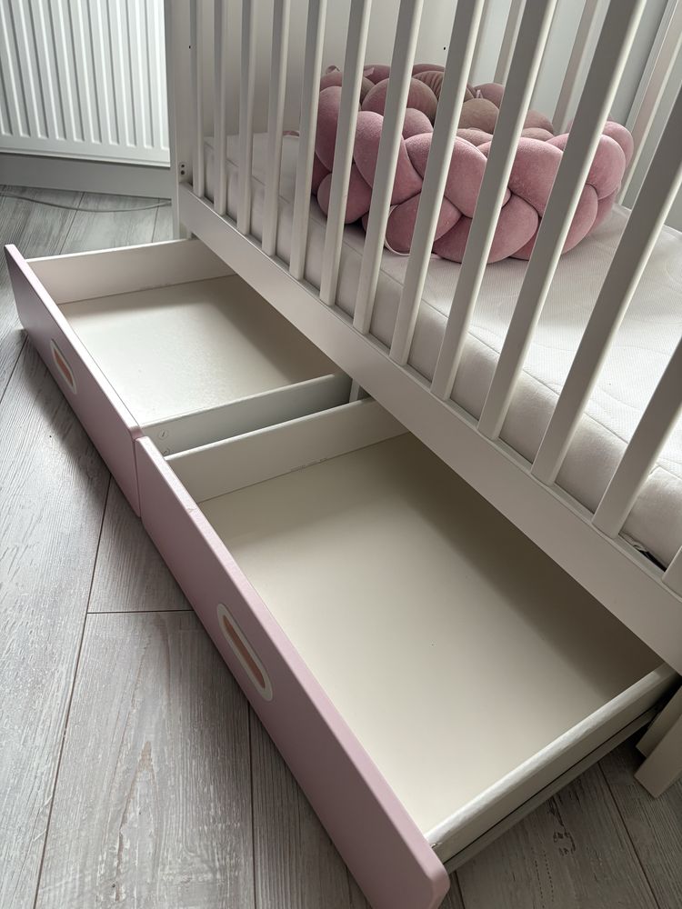 Łóżeczko niemowlęce Ikea plus materac