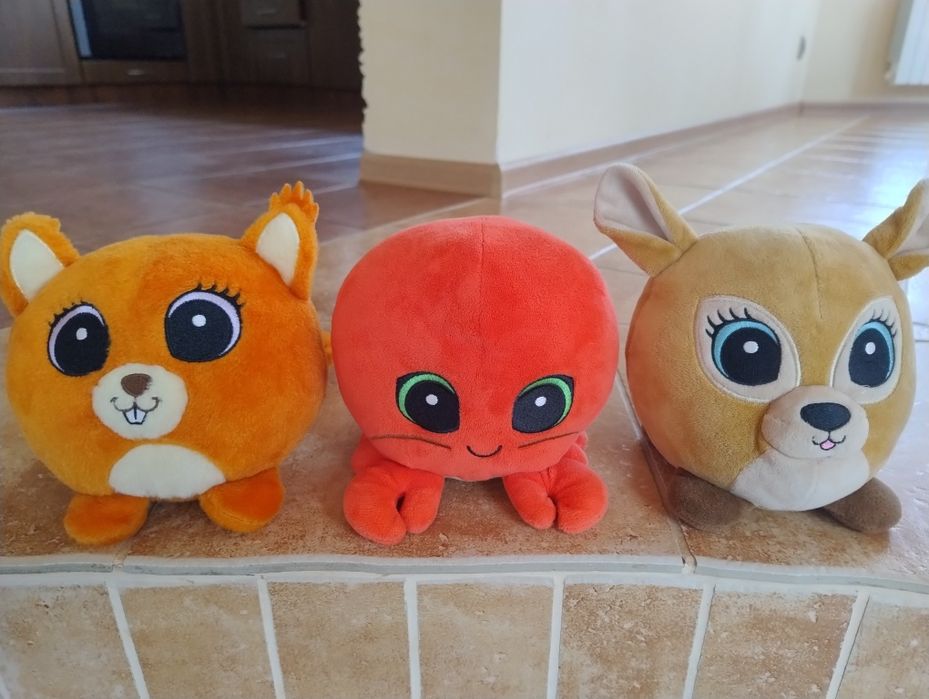 Maskotka Biedronka zestaw pluszak przytulanka wiewiórka sarenka rak