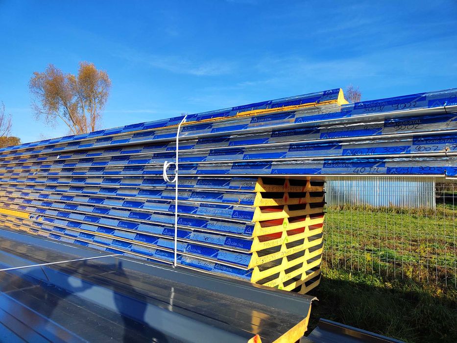 Płyta warstwowa dachowa 40 mm. II gat. Dostępna od ręki. Promocja!!!