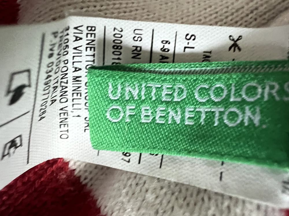 Benetton włoska czapka przejściówka przejściowa r. 6 lat