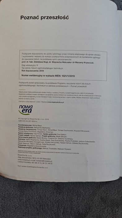 Podręcznik do historii Poznać przeszłość 1 nowa era