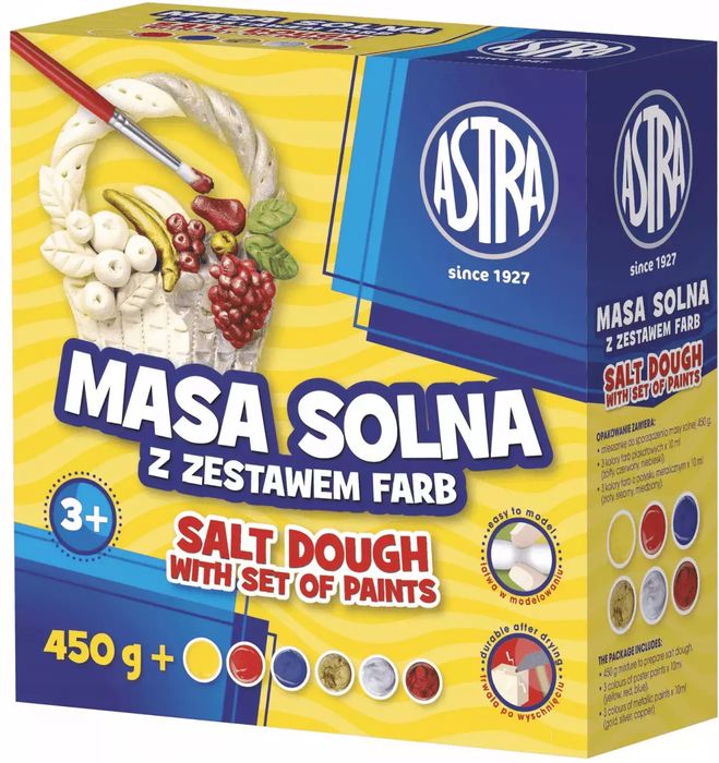 Masa solna z farbami. Astra