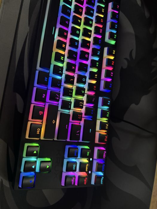 Механічна клавіатура ATAX PRO RGB Pudding Outemu чорного кольору