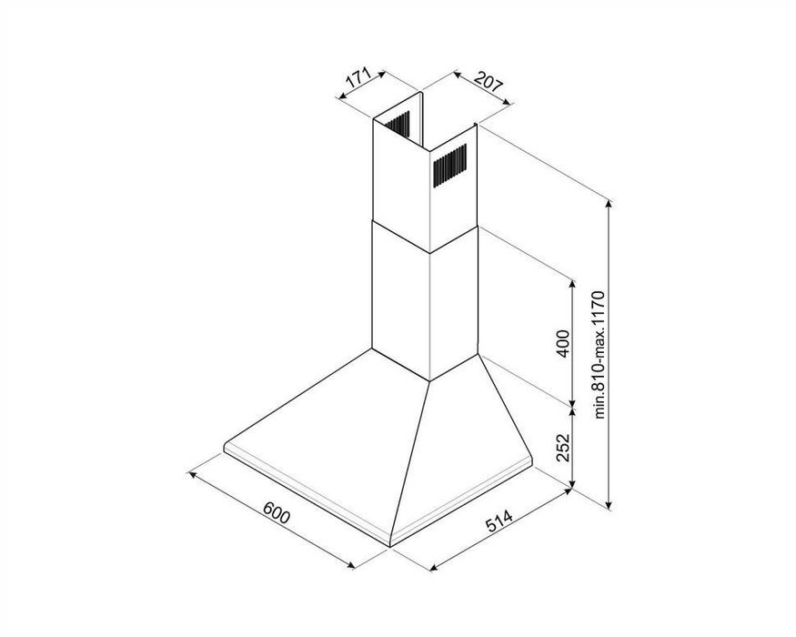 Витяжка оригінальна  Смег 60 см Smeg KSED65PE кремова /молочна