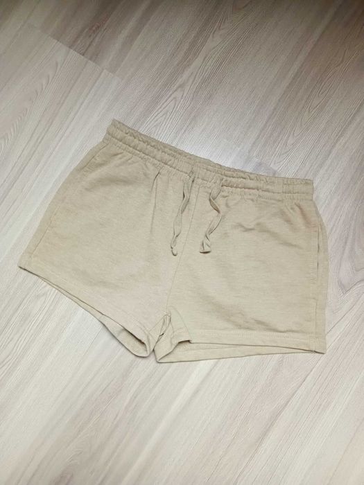 Szorty dresowe damskie beżowe S