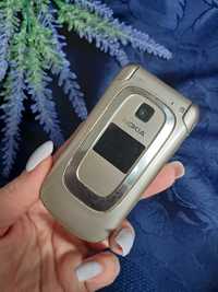 Nokia 6131 white silver мобильный телефон серебро раскладушка кнопки