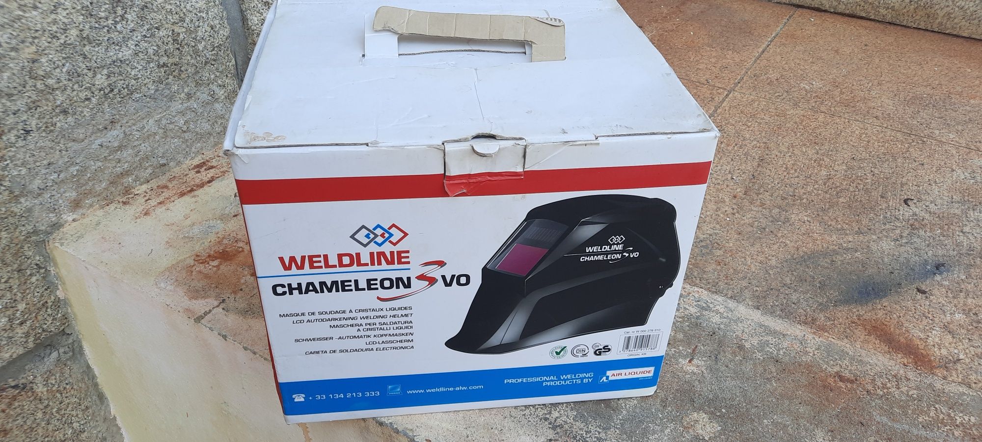 Máscara elétrica para soldadura Weldline