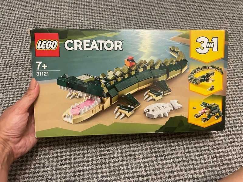 Lego Creator 3w1 zwierzęta, krokodyl, duży zestaw 31121