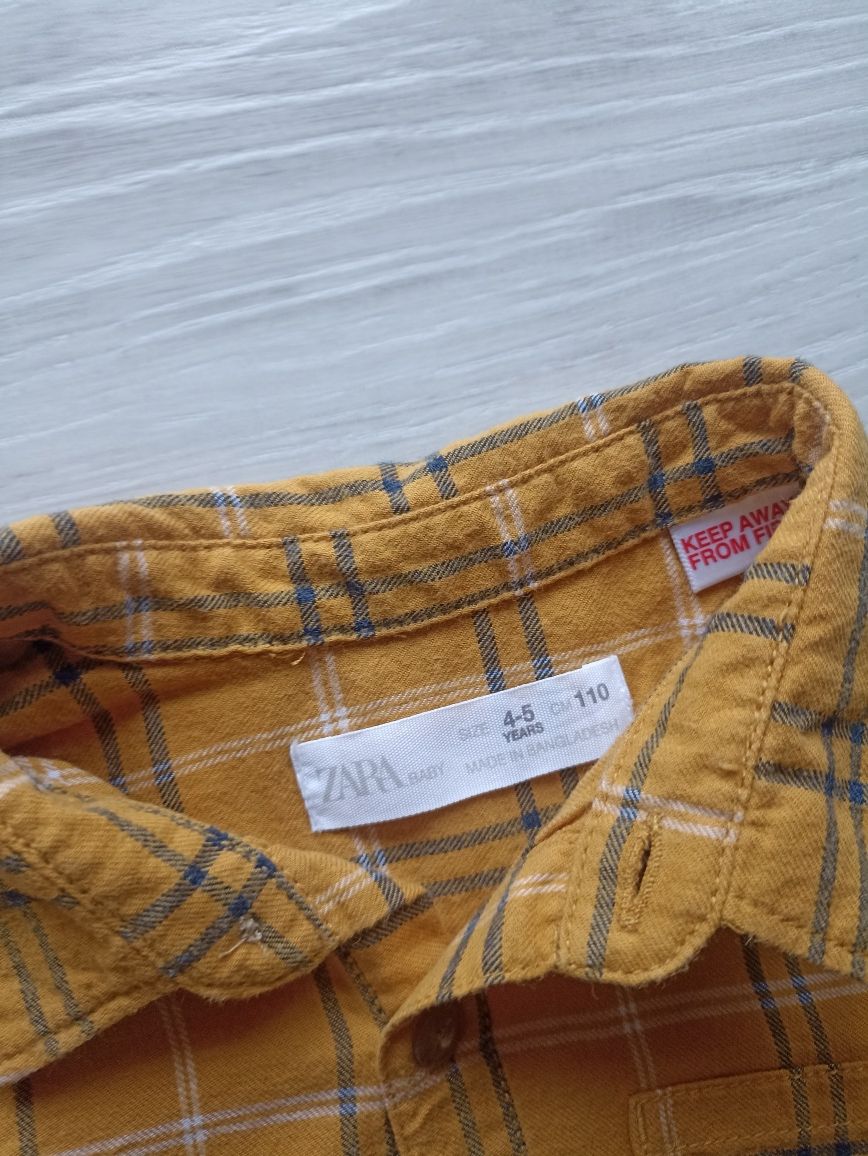 jak nowa flanelowa koszula Zara 104/110