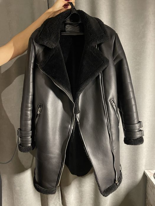 Дублянка Авіатор оверсайз еко-шкіра