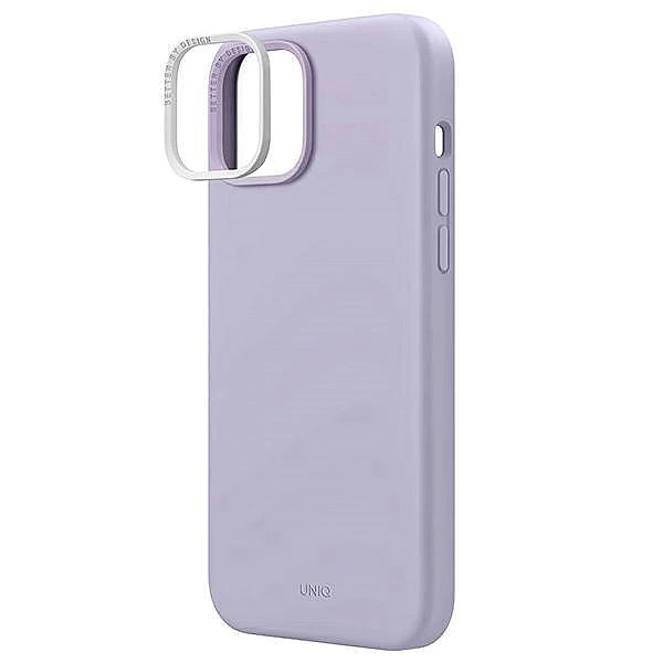Etui Uniq Lino na iPhone 14 Plus - liliowe