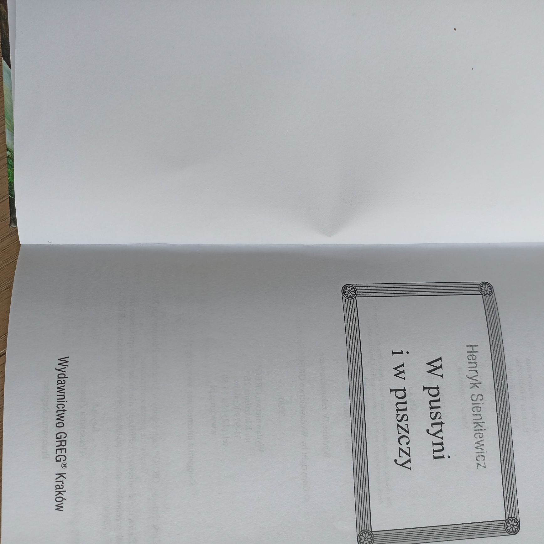 W Pustyni i w puszczy lektura