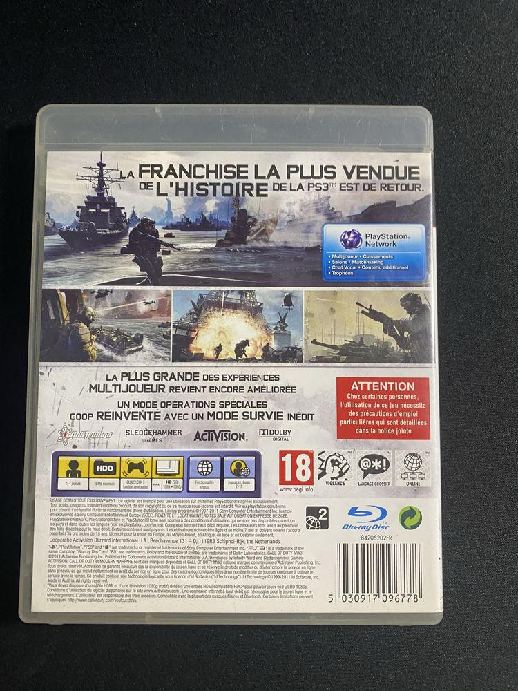 Gra Call of Duty MW3 modern warfare III na Playstation 3