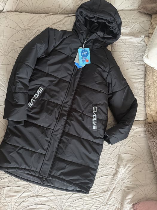 Kurtka parka 152 lemon zimowa