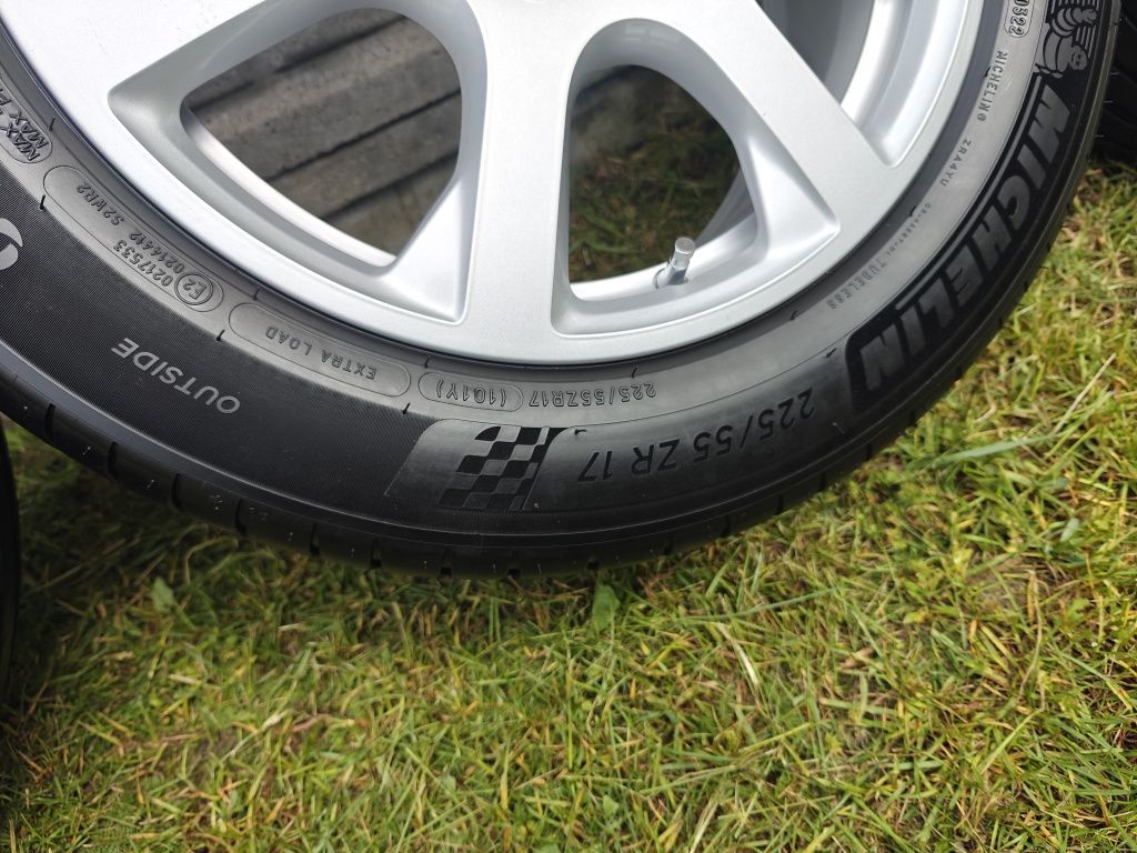 Koła letnie 17cali 5x112, Audi A4, A5, A6 opony 8mm JAK NOWE! OKAZJA