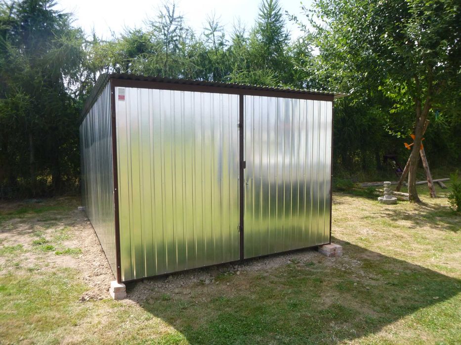 Garaż blaszany 3x5 Blaszak WZMOCNIONY Garaże blaszane Dostawa Montaż