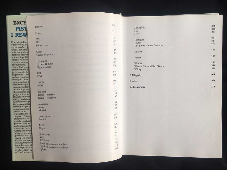 Książka broń pistolet Encyklopedia Pistoletów i Rewolwerów
