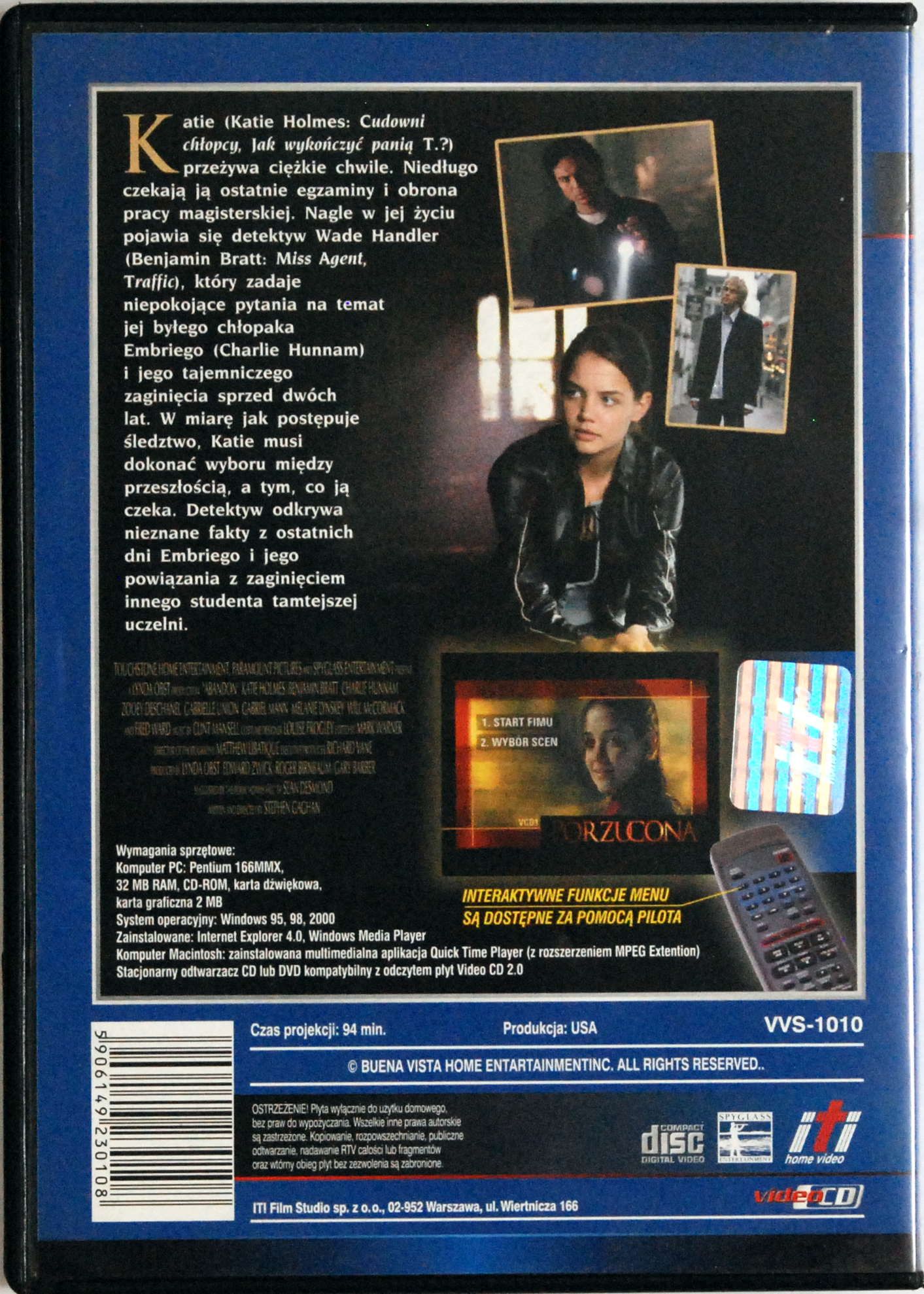 Porzucona (Katie Holmes) 2xVCD s.BDB
